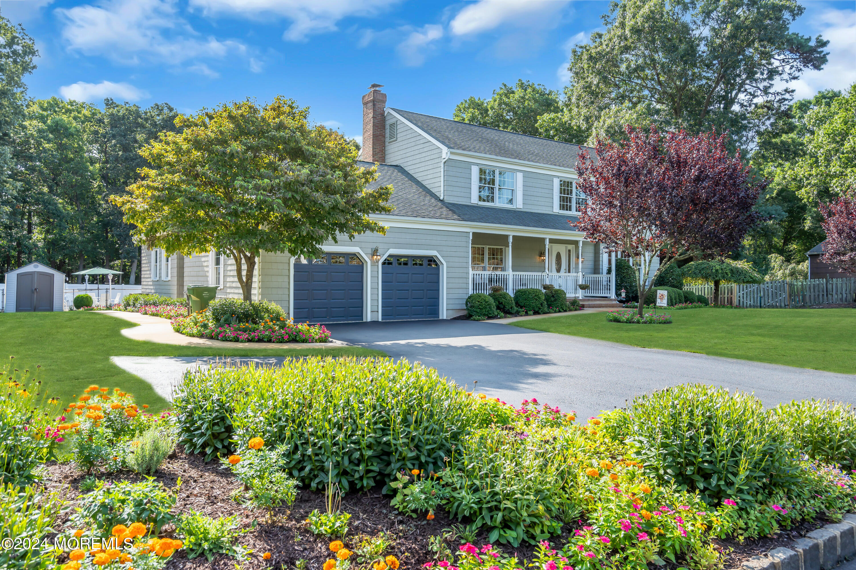 519 Admirals Circle Pine Beach, NJ 08741 - Photo 7 of 72 a view of a house with swimming pool and a garden