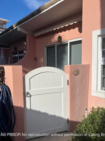 a house view with a garden space