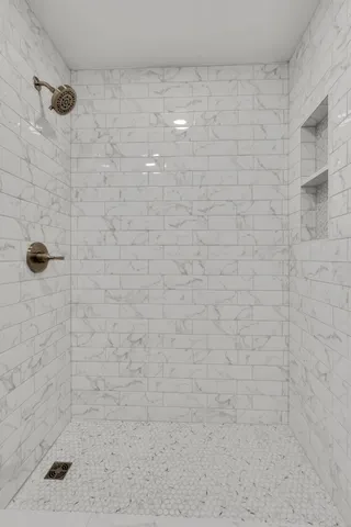 a view of a garden from a windows