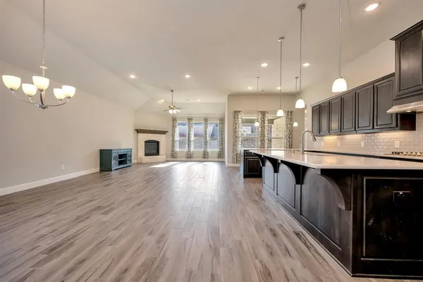 a house view with a garden space