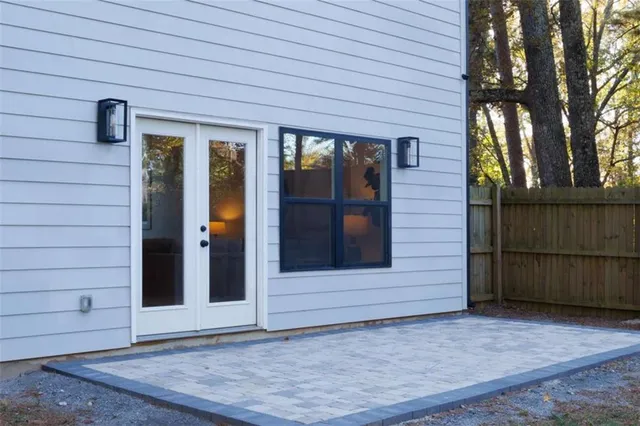a view of front door of house