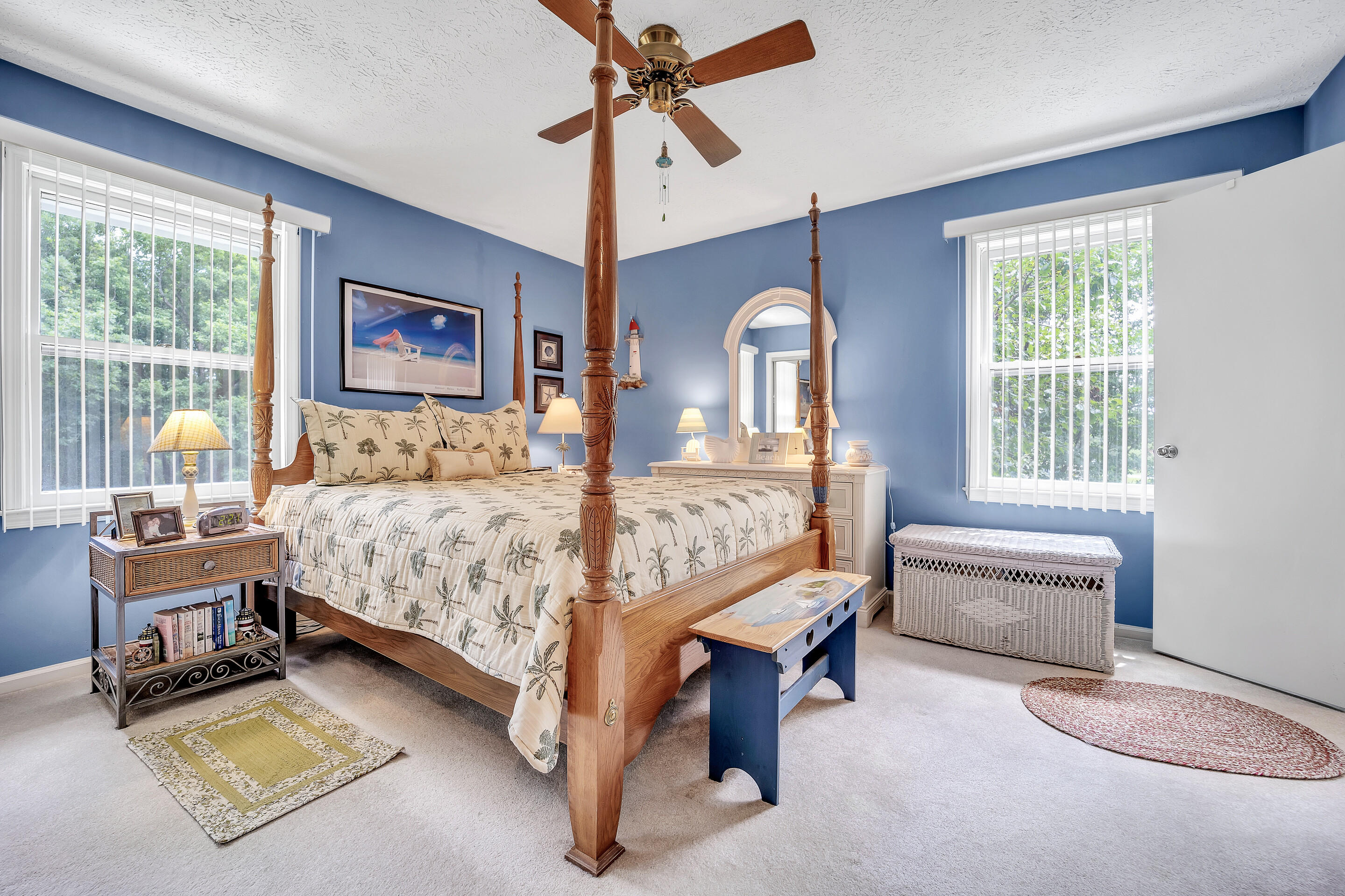 1096 Farmington Road Hardy, VA 24101 - Photo 28 of 54 a bedroom with a bed and a chandelier
