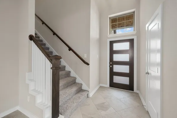 a view of kitchen and windows