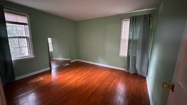 a view of a hallway with entryway