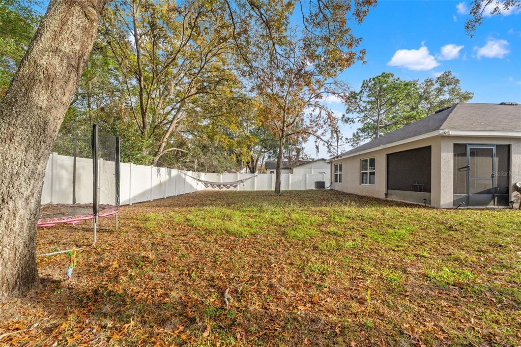 2448 Dothan Avenue Spring Hill, FL 34609 - Photo 18 of 20 a backyard of a house with lots of green space