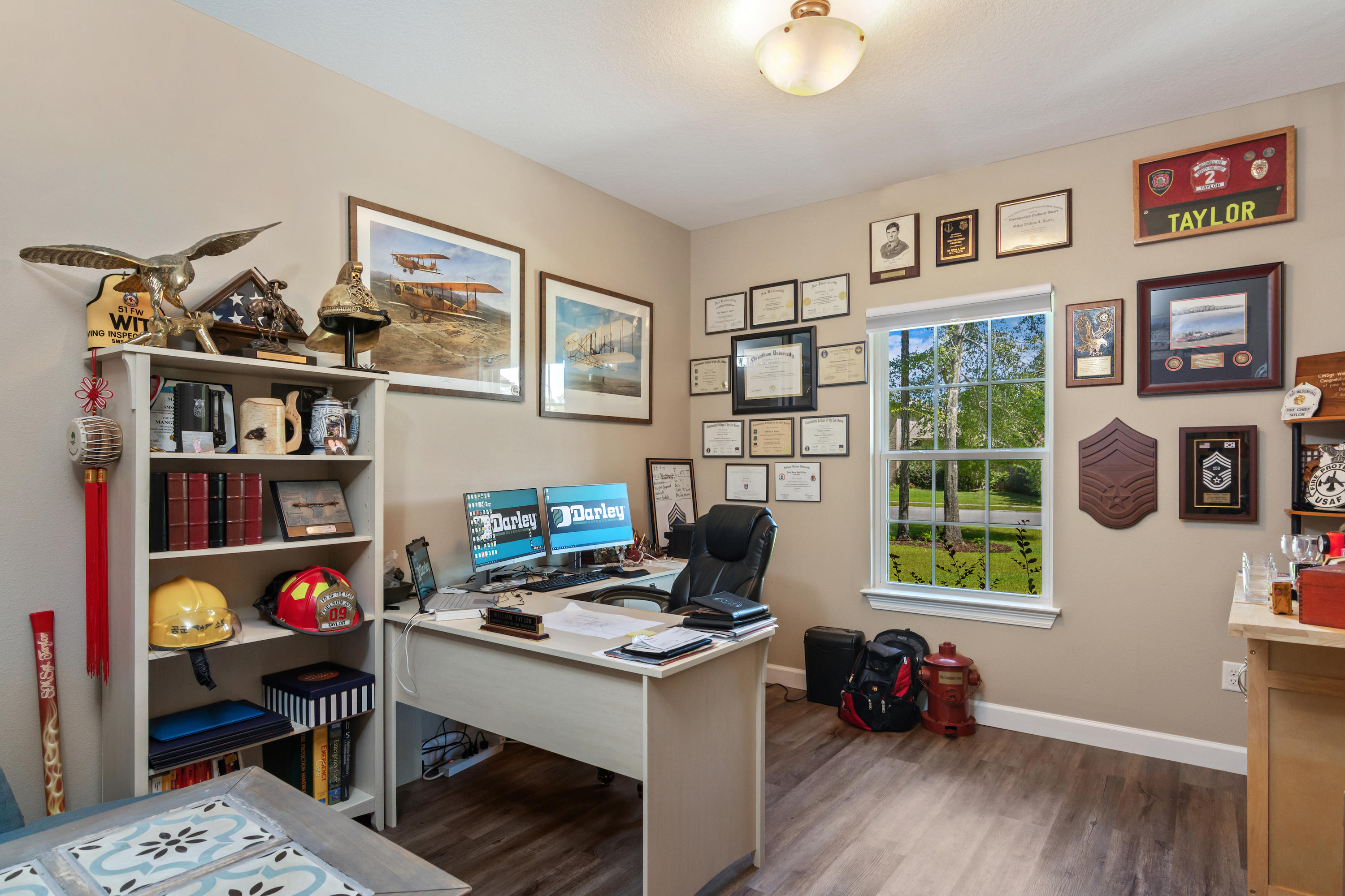 6076 Carina Road Crestview, FL 32539 - Photo 34 of 38 a view of a workspace with furniture and a window