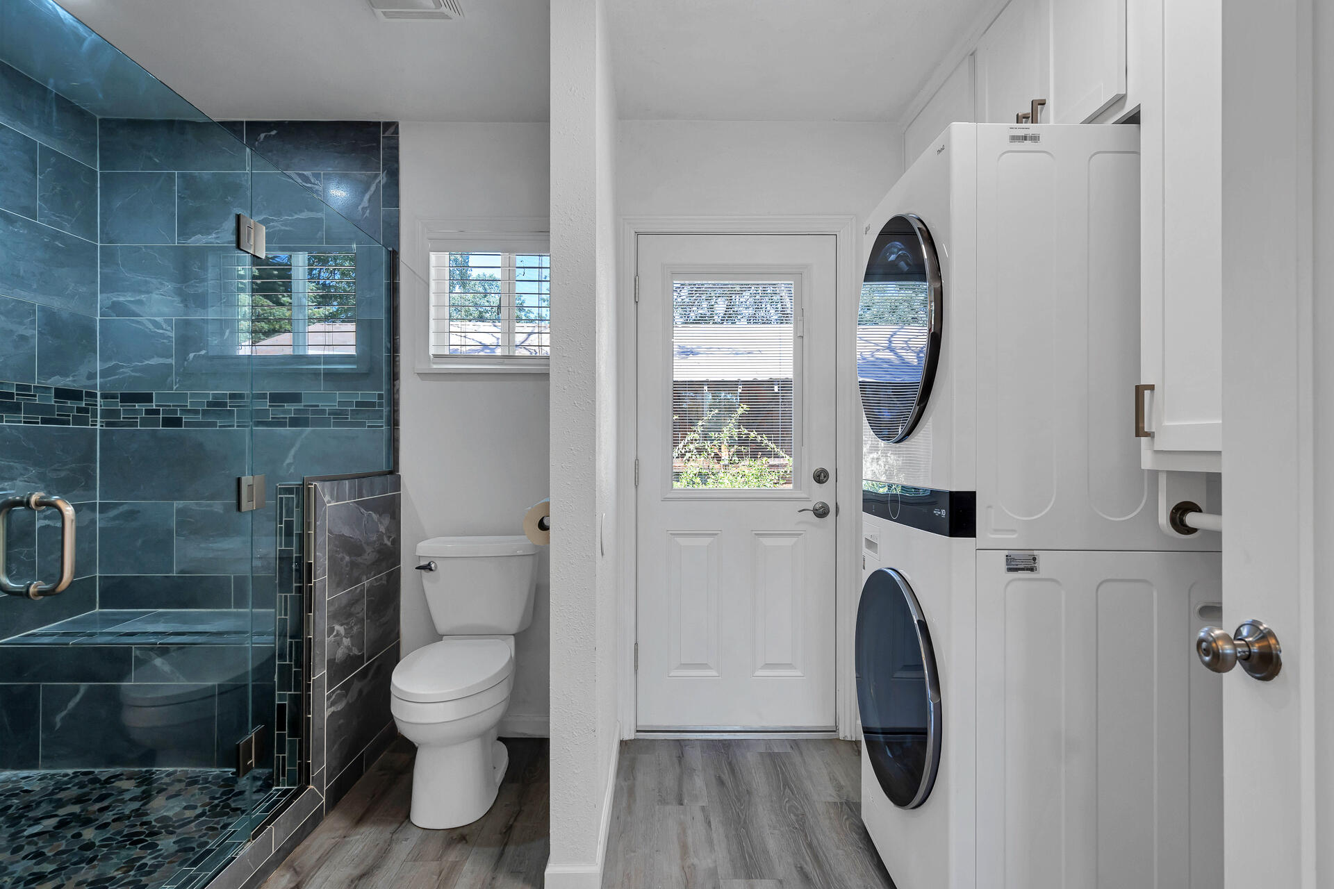 24898 Long Street Fall River Mills, CA 96028 - Photo 43 of 50 a bathroom with a toilet and a shower