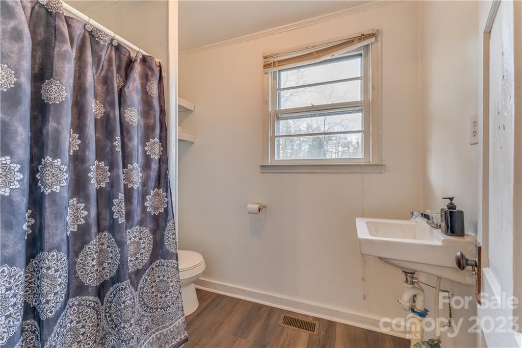 26 Markley Drive East Flat Rock, NC 28726 - Photo 21 of 27 a bathroom with a sink toilet and shower