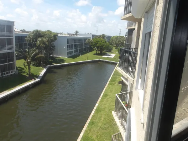 a view of a lake with outdoor space
