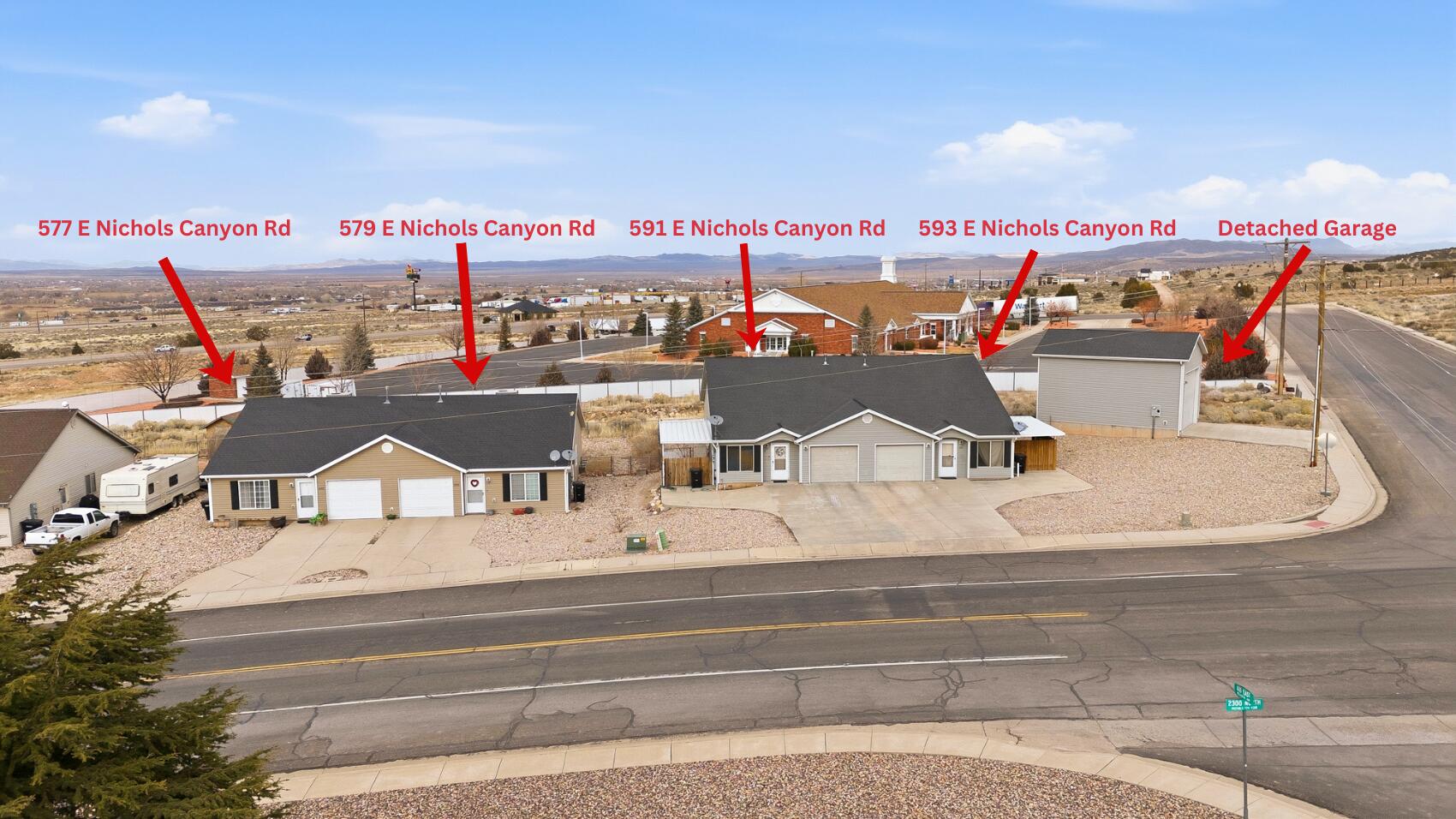 577-593 East Nichols Canyon Road, Unit 577579 & 591593 RV GARAGE Cedar City, UT 84721 - Photo 2 of 102 OFFERED TOGETHER.