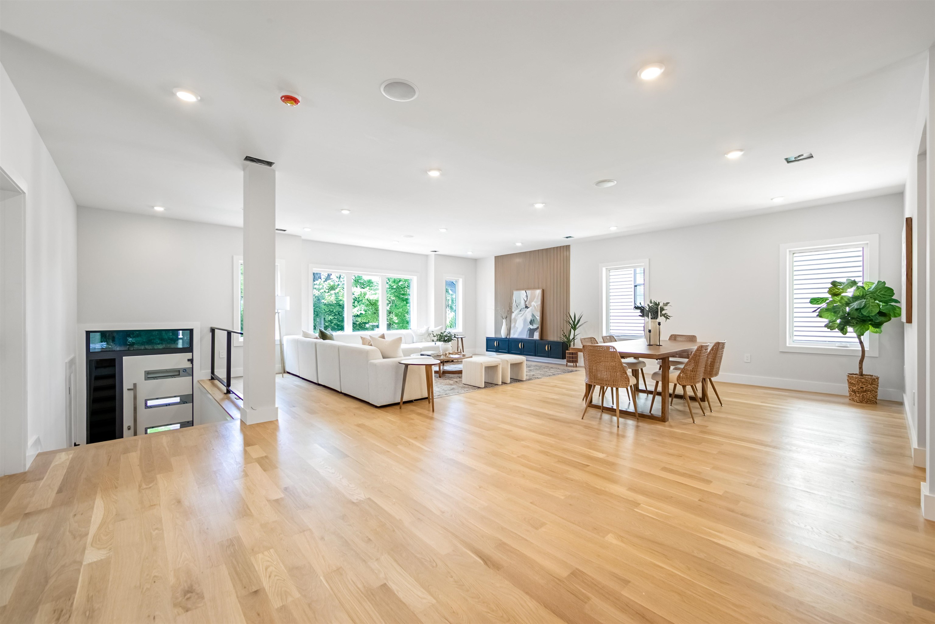 429 Riverside Avenue Rutherford, NJ 07070 - Photo 8 of 26 a living room with furniture and a wooden floor