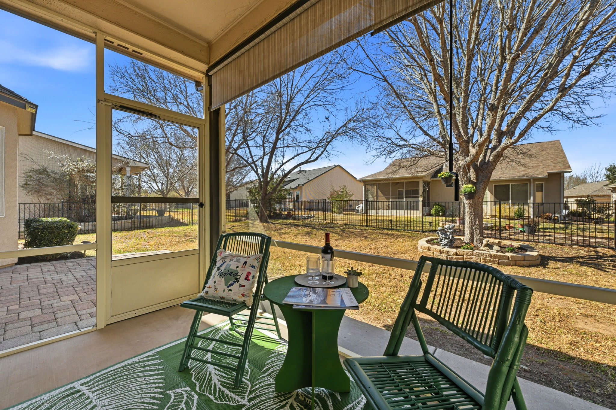 708 Texas Drive Georgetown, TX 78633 - Photo 24 of 27 Enjoy your morning coffee or evening glass of wine in your cozy screened sun room!