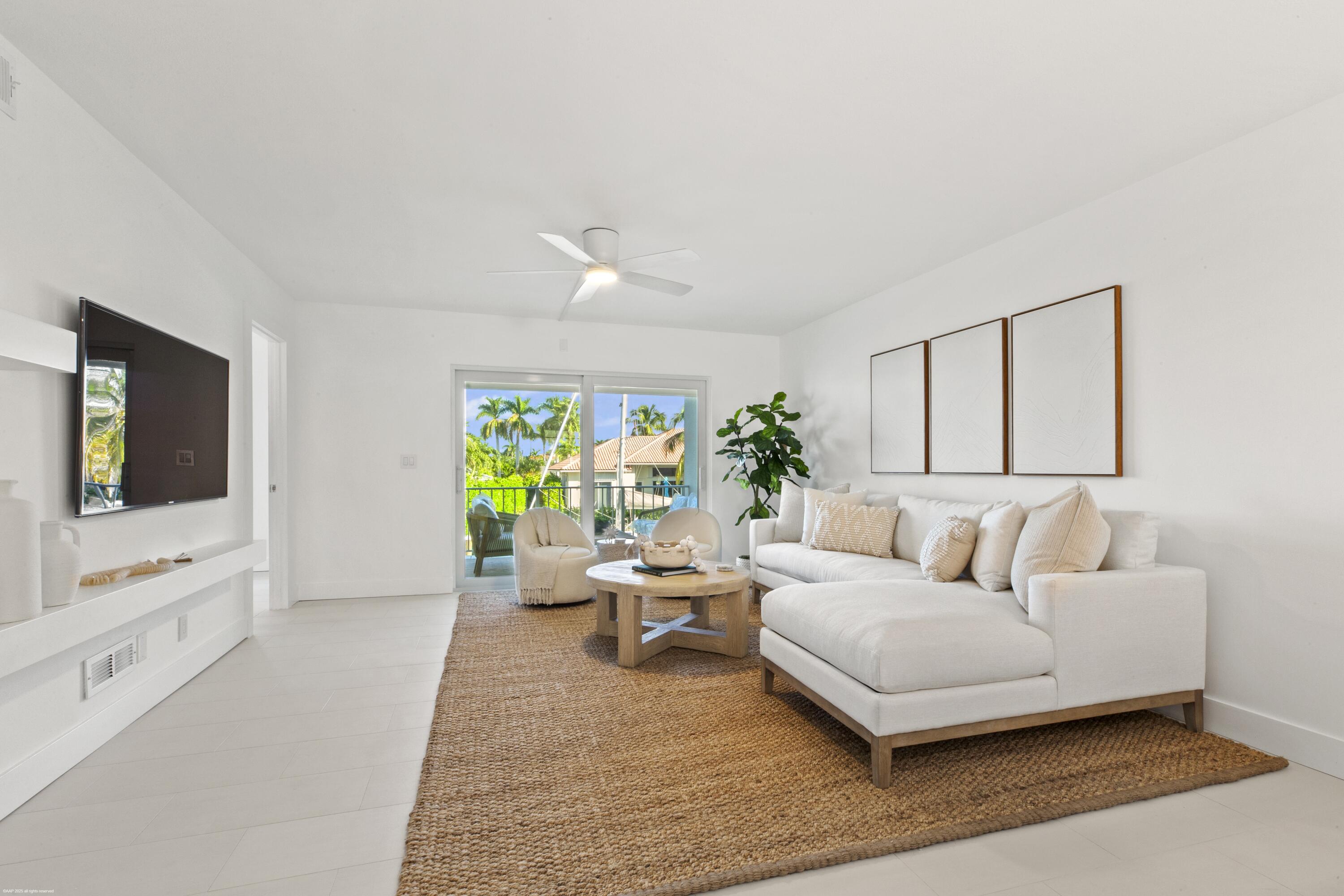 1030 Sugar Sands Boulevard, Unit 267 Singer Island, FL 33404 - Photo 15 of 51 a living room with furniture and a flat screen tv