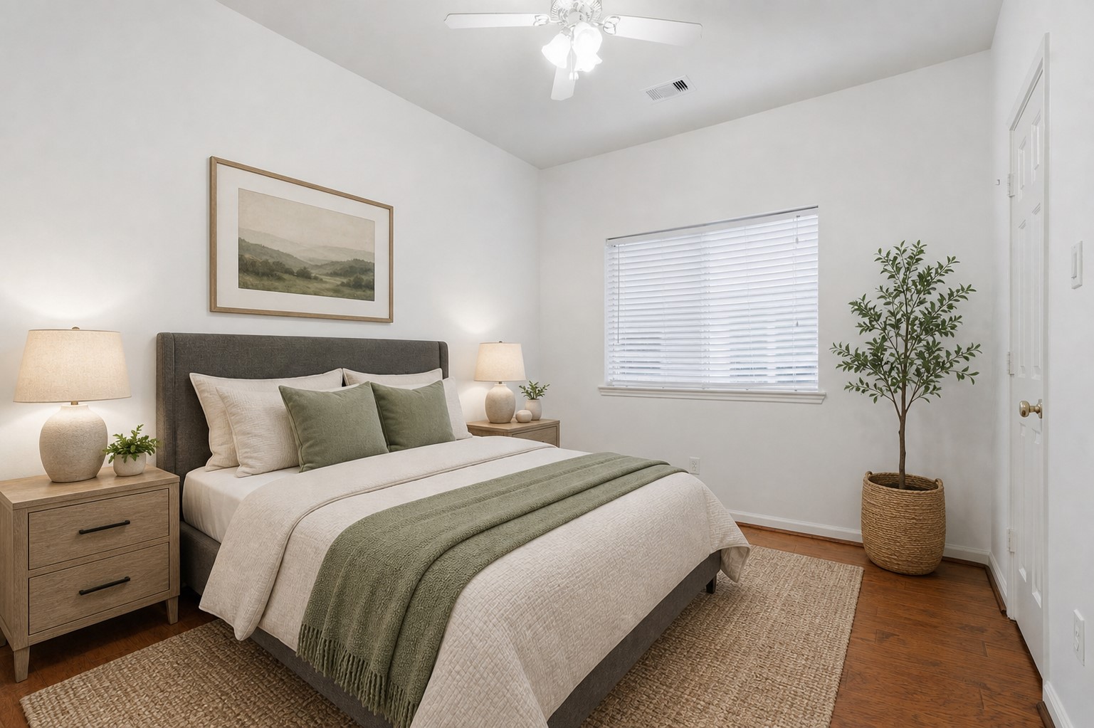 5815 Pheasant Ridge Lane Houston, TX 77041 - Photo 21 of 43 Wow! All guest bedrooms feature gorgeous, upgraded flooring that adds warmth, character, and timeless charm. These bright and inviting rooms offer the perfect retreat for family and guests while creating a stylish look you'll love. Photo is virtually staged.