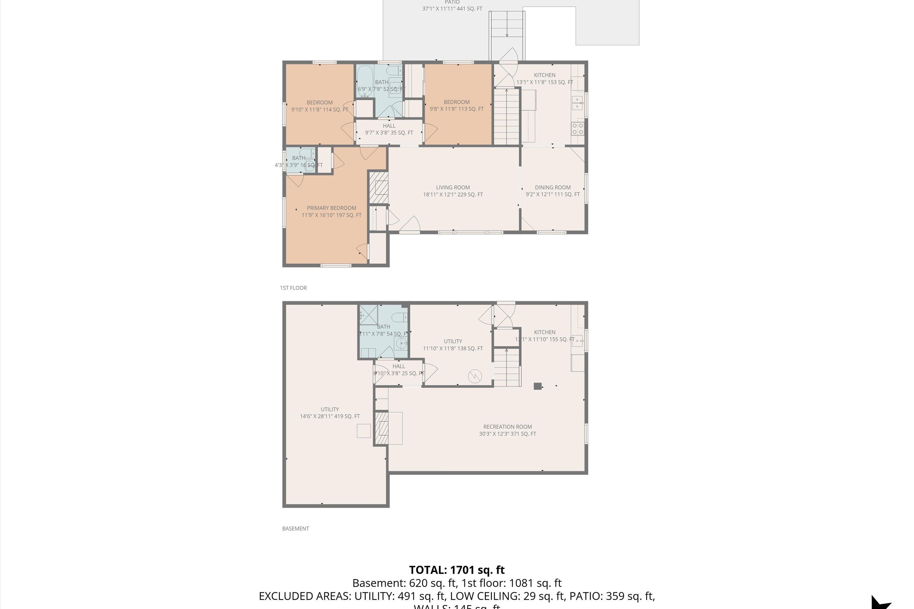 4608 Elva Road Northwest Roanoke, VA 24017 - Photo 38 of 38 36-Floor Plan