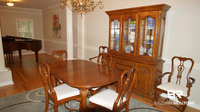 519 West Bay Bluff Daphne, AL 36526 - Photo 4 of 25 Formal Living Room and Dining Combination with Columns to Add Character and Separation