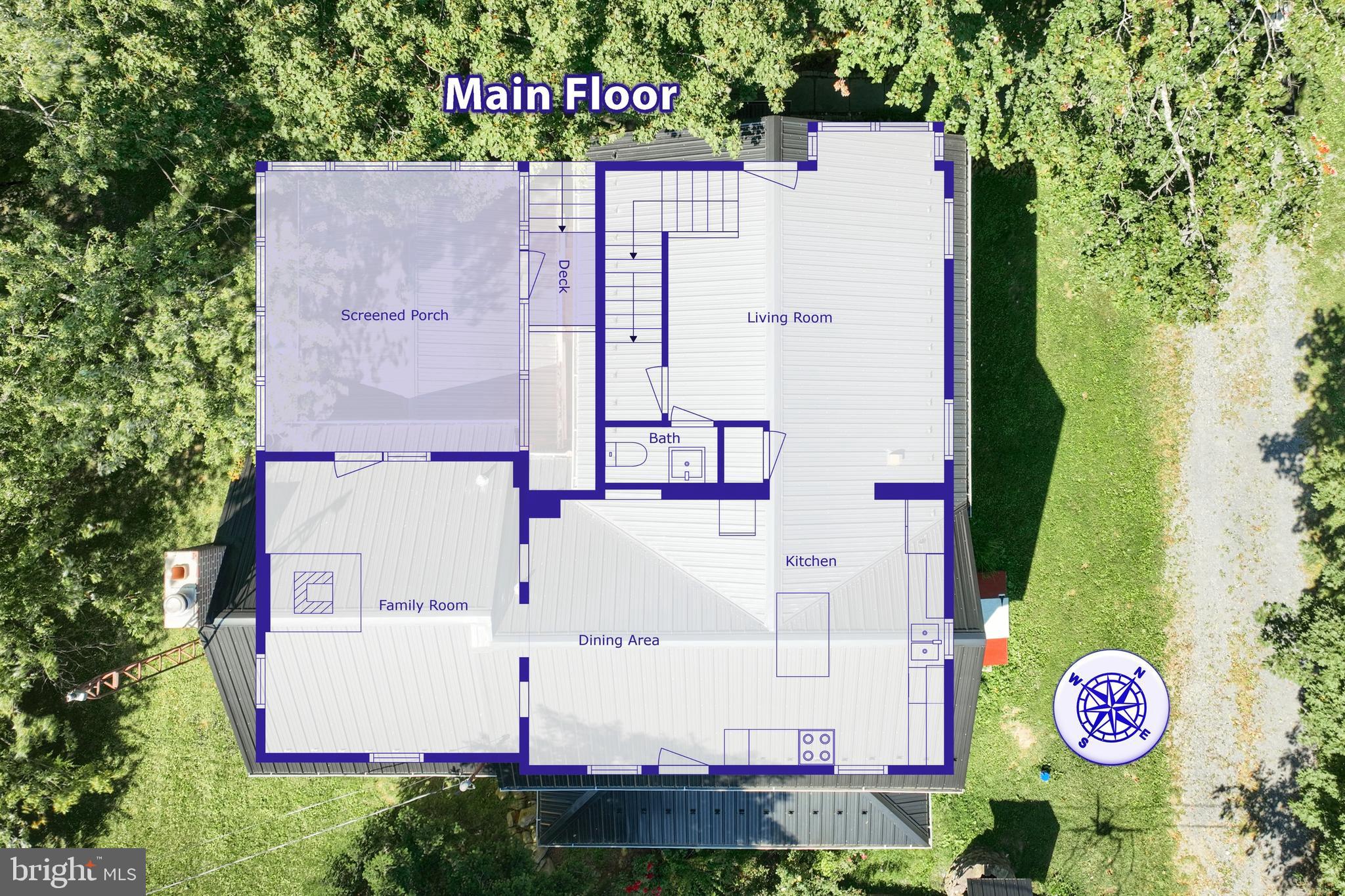 456 Church Road Orrtanna, PA 17353 - Photo 29 of 65 an aerial view of residential house with an outdoor space and seating