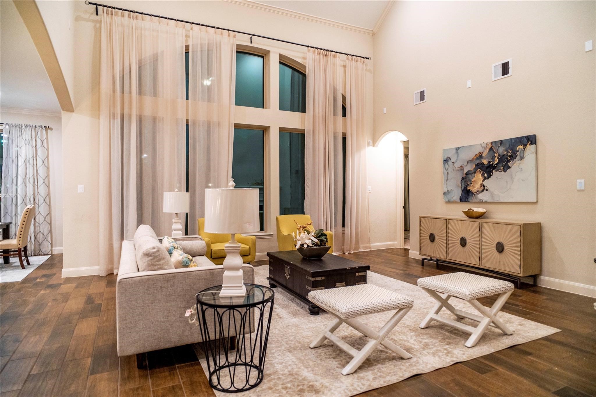 2727 Richmond Ridge Lane Katy, TX 77494 - Photo 15 of 50 a living room with furniture and wooden floor