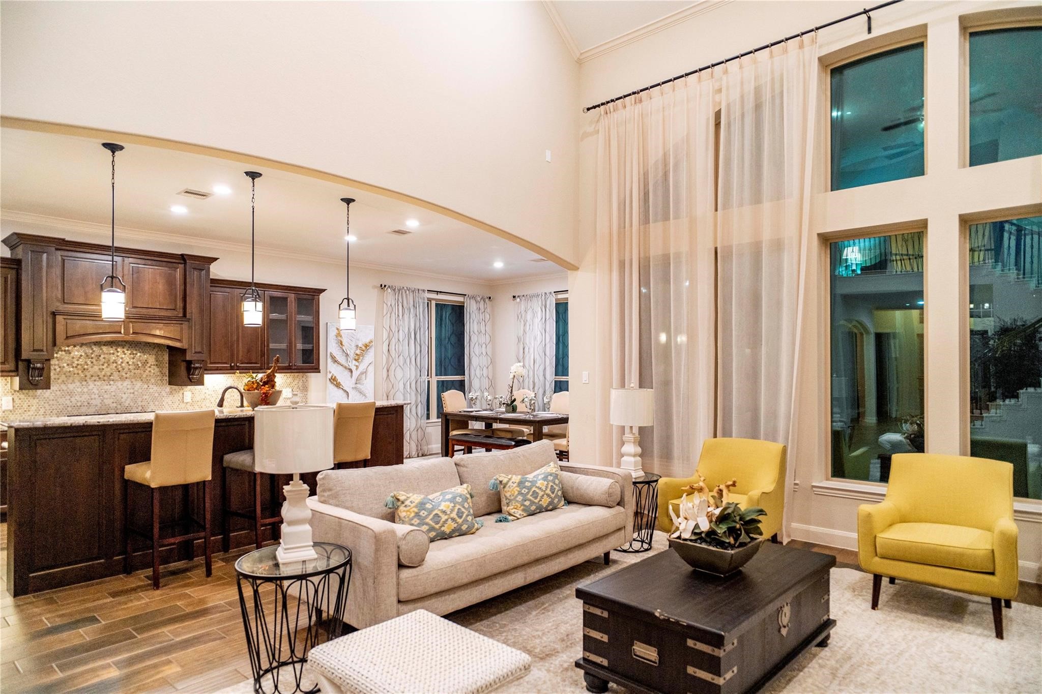 2727 Richmond Ridge Lane Katy, TX 77494 - Photo 17 of 50 a living room with furniture and a large window