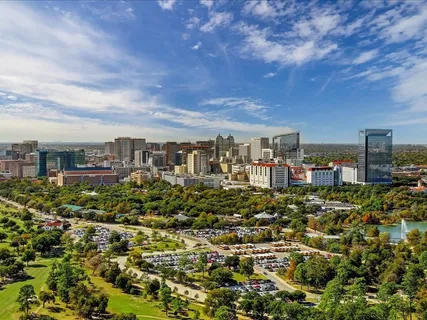 a view of a building with a building and a window