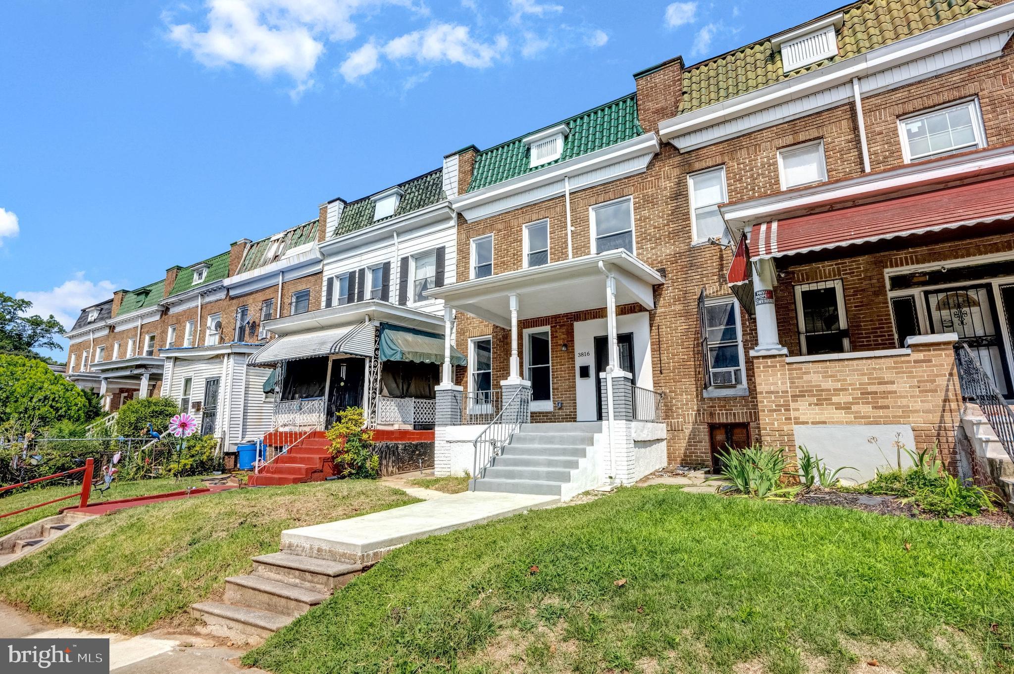 3816 Bonner Road Baltimore, MD 21216 - Photo 2 of 36 front view of a building with a yard