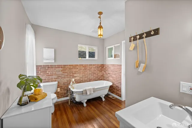 a bathroom with a sink and a bathtub