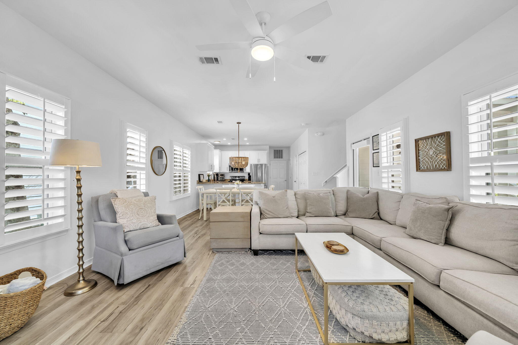 76 Hidden Lake Way Santa Rosa Beach, FL 32459 - Photo 3 of 53 1st Floor Living, Dining & Kitchen