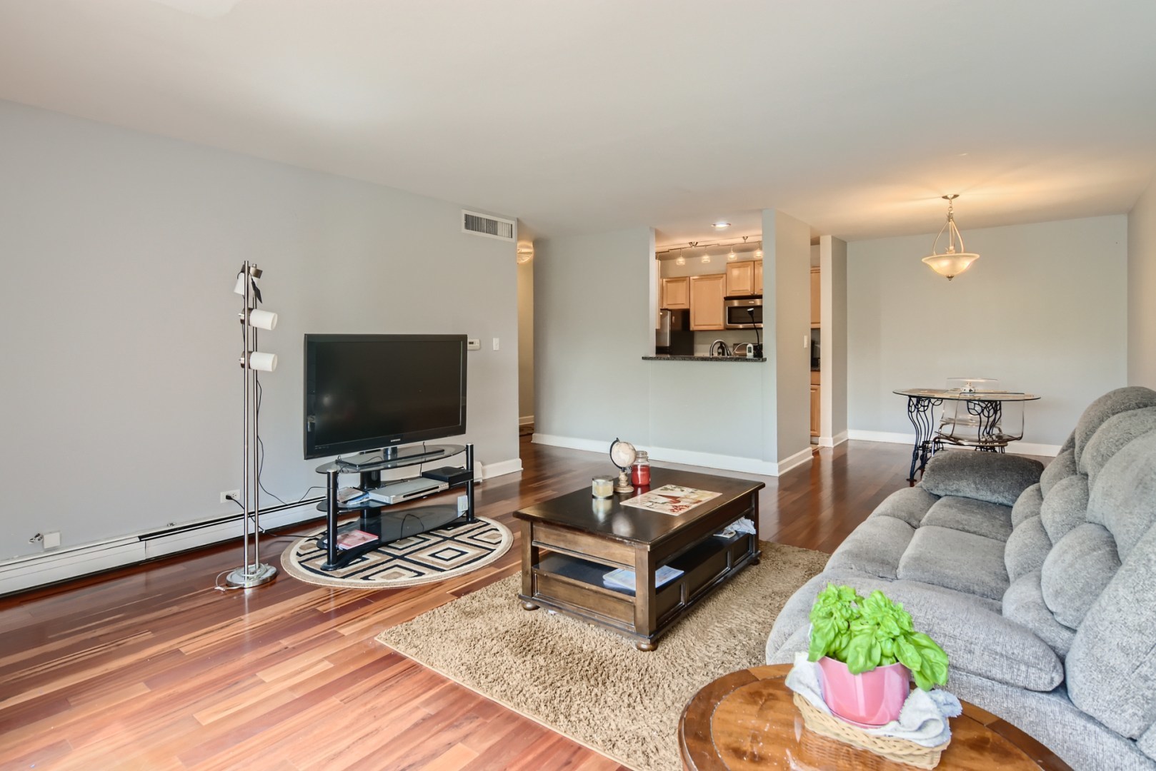 1931 Prairie Square, Unit 331 Schaumburg, IL 60173 - Photo 9 of 19 a living room with furniture and a flat screen tv