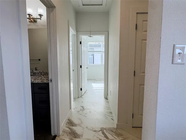 a view of a window in an empty room