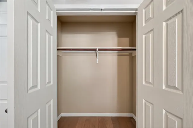 a view of a livingroom with wooden floor