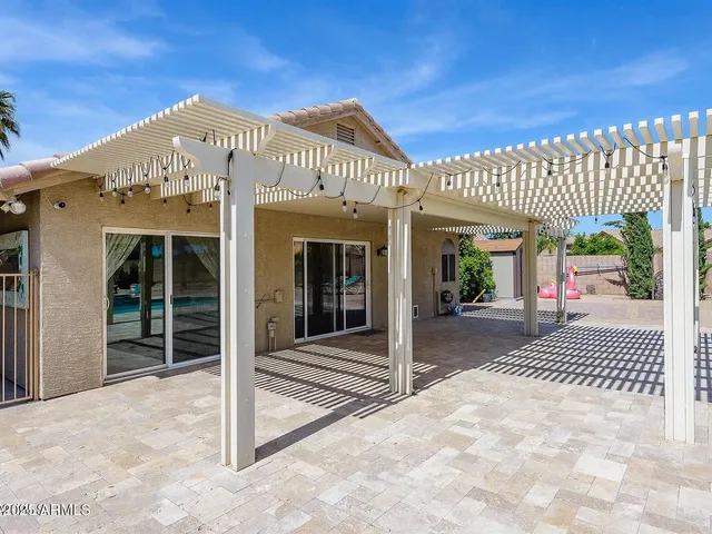 a front view of a building