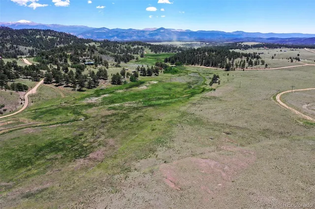 a view of an outdoor space and mountain view