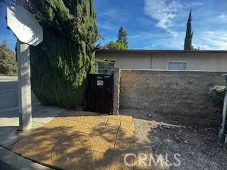a view of wooden door