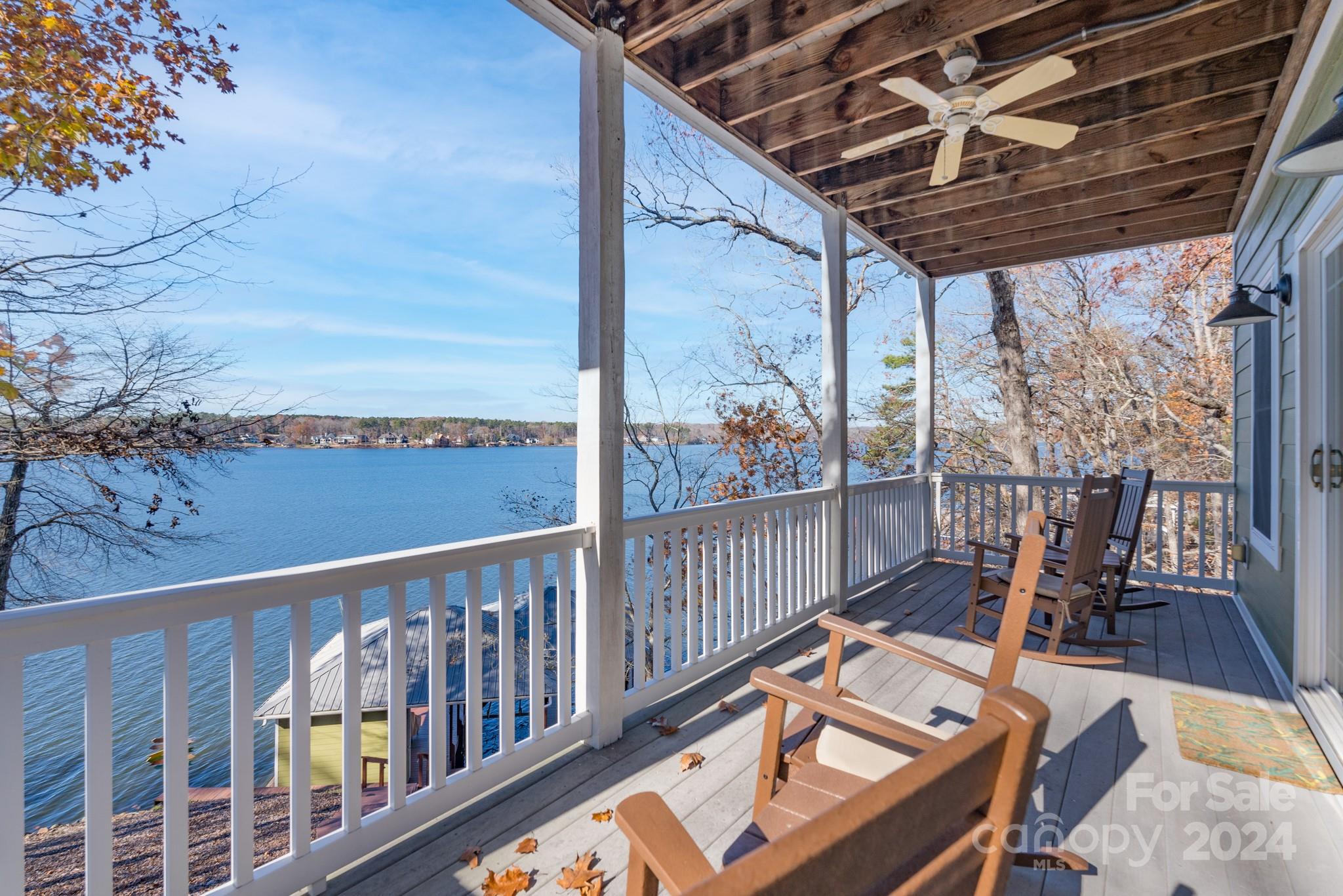 638 Deerfield Road Mount Gilead, NC 27306 - Photo 35 of 48 a view of a balcony with chairs