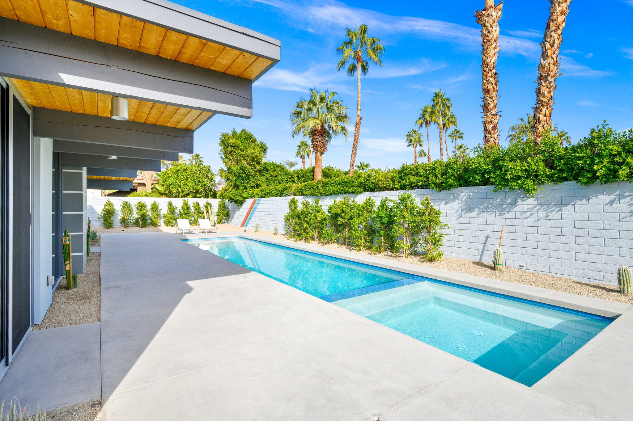 36668 Palm View Road Rancho Mirage, CA 92270 - Photo 36 of 49 a view of a garden with a patio