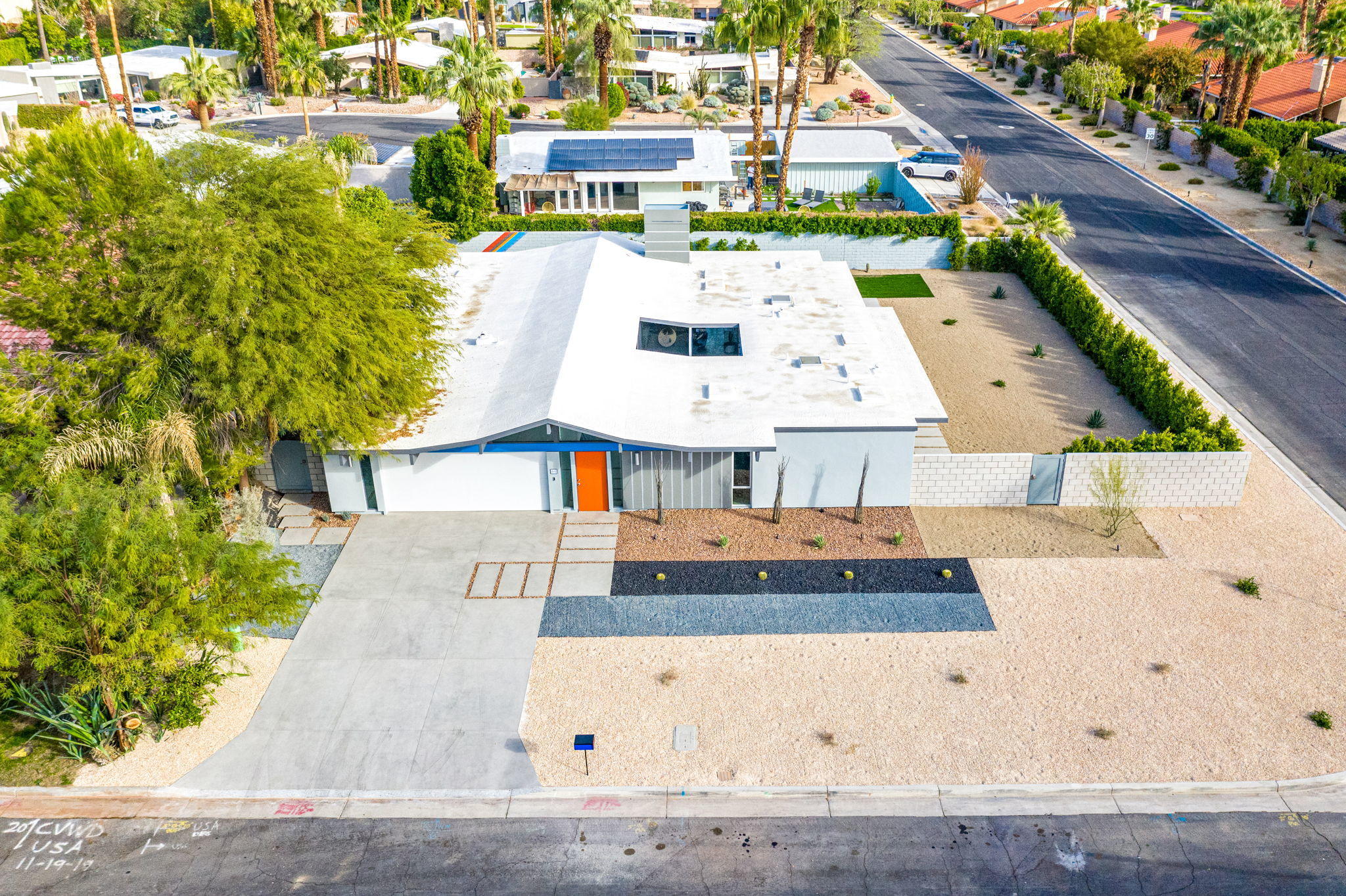 36668 Palm View Road Rancho Mirage, CA 92270 - Photo 41 of 49 an aerial view of residential houses with outdoor space