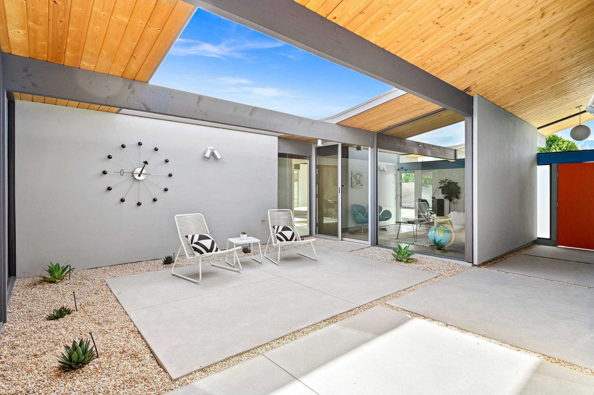 36668 Palm View Road Rancho Mirage, CA 92270 - Photo 7 of 49 a view of a chair and tables in the patio
