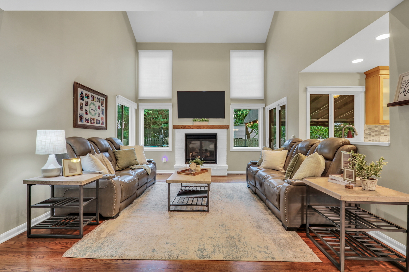 6183 Old Farm Lane Gurnee, IL 60031 - Photo 12 of 52 a living room with furniture fireplace and window
