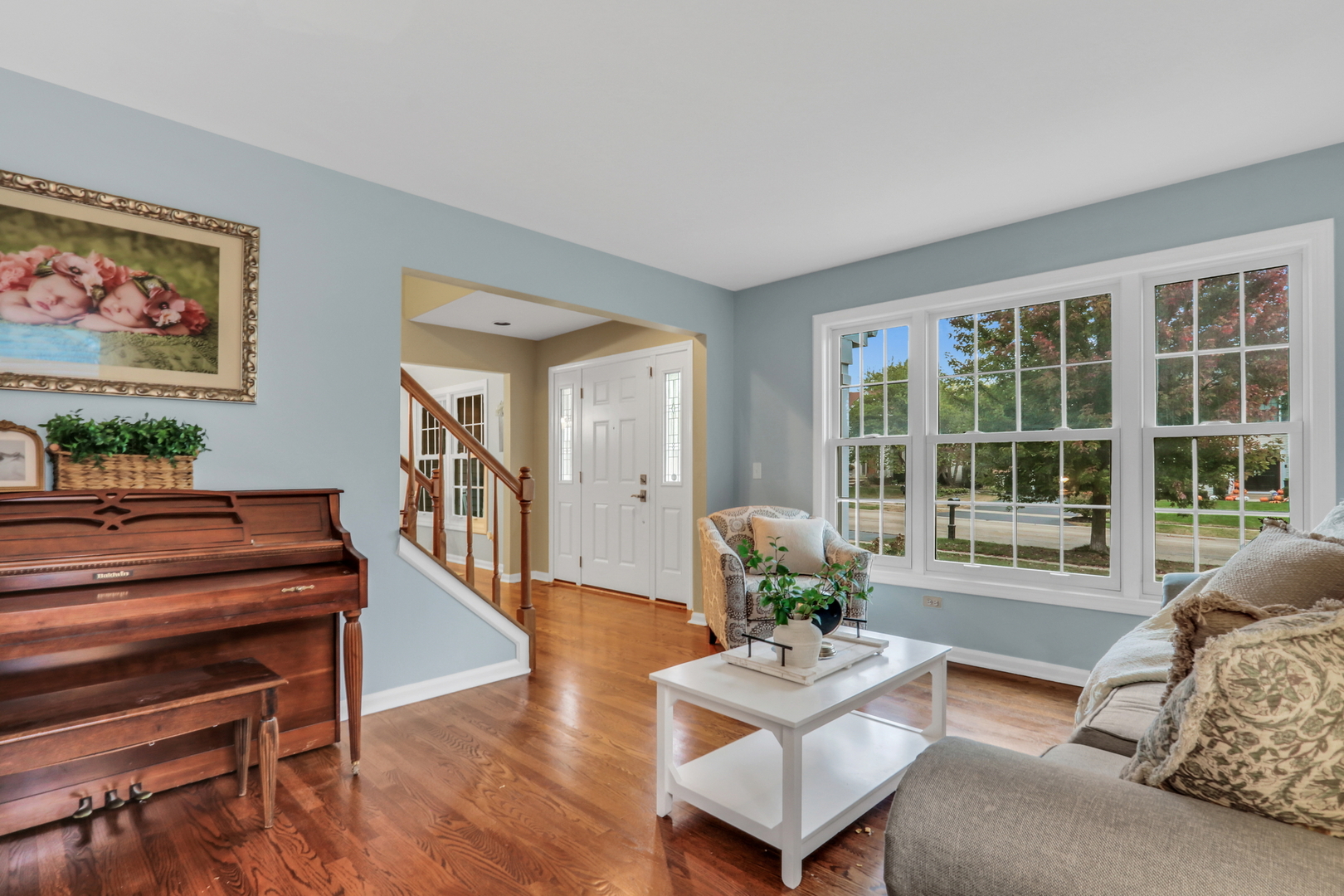 6183 Old Farm Lane Gurnee, IL 60031 - Photo 14 of 52 a living room with furniture and a large window