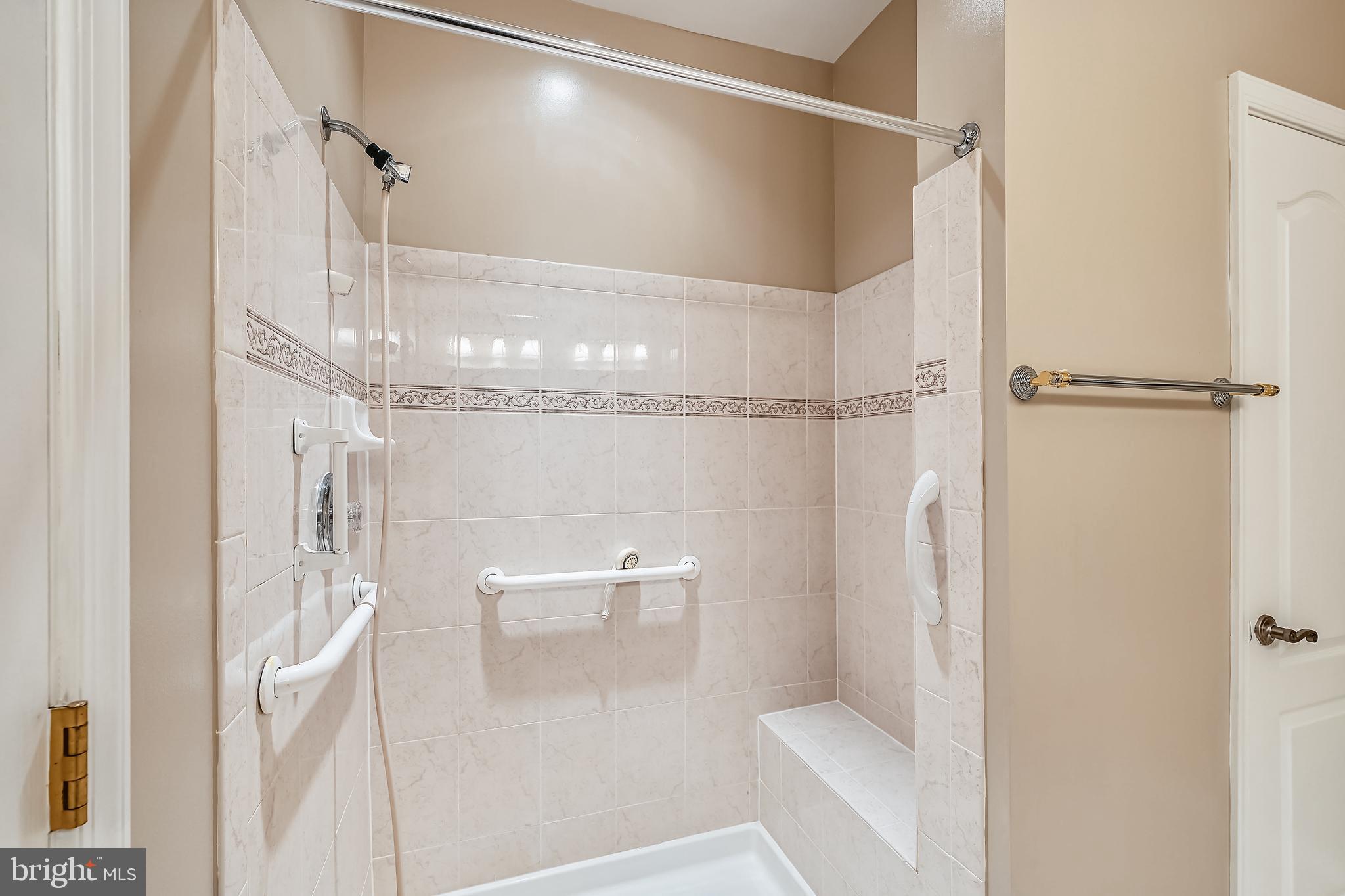 8601 Roaming Ridge Way, Unit 204 Odenton, MD 21113 - Photo 16 of 46 Handicap Accessible Walk-In Shower