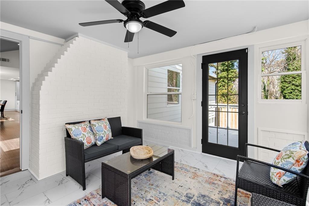 968 Bruce Circle Southeast Atlanta, GA 30316 - Photo 26 of 40 a living room with furniture and wooden floor