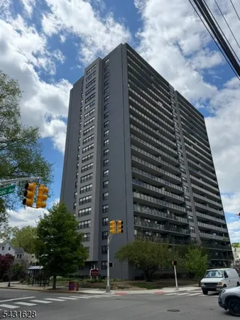 a front view of a building