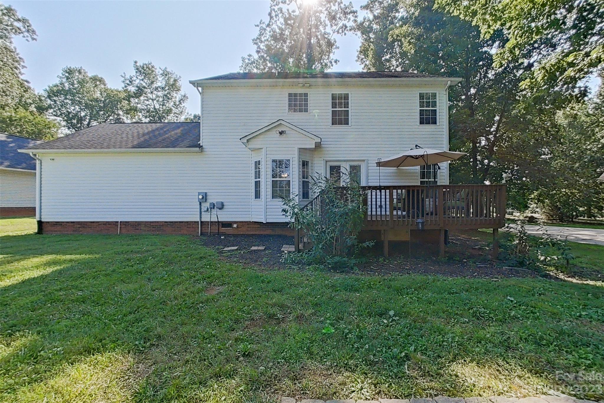 358 Maple Ridge Circle Salisbury, NC 28147 - Photo 41 of 48 a view of backyard of house with green space