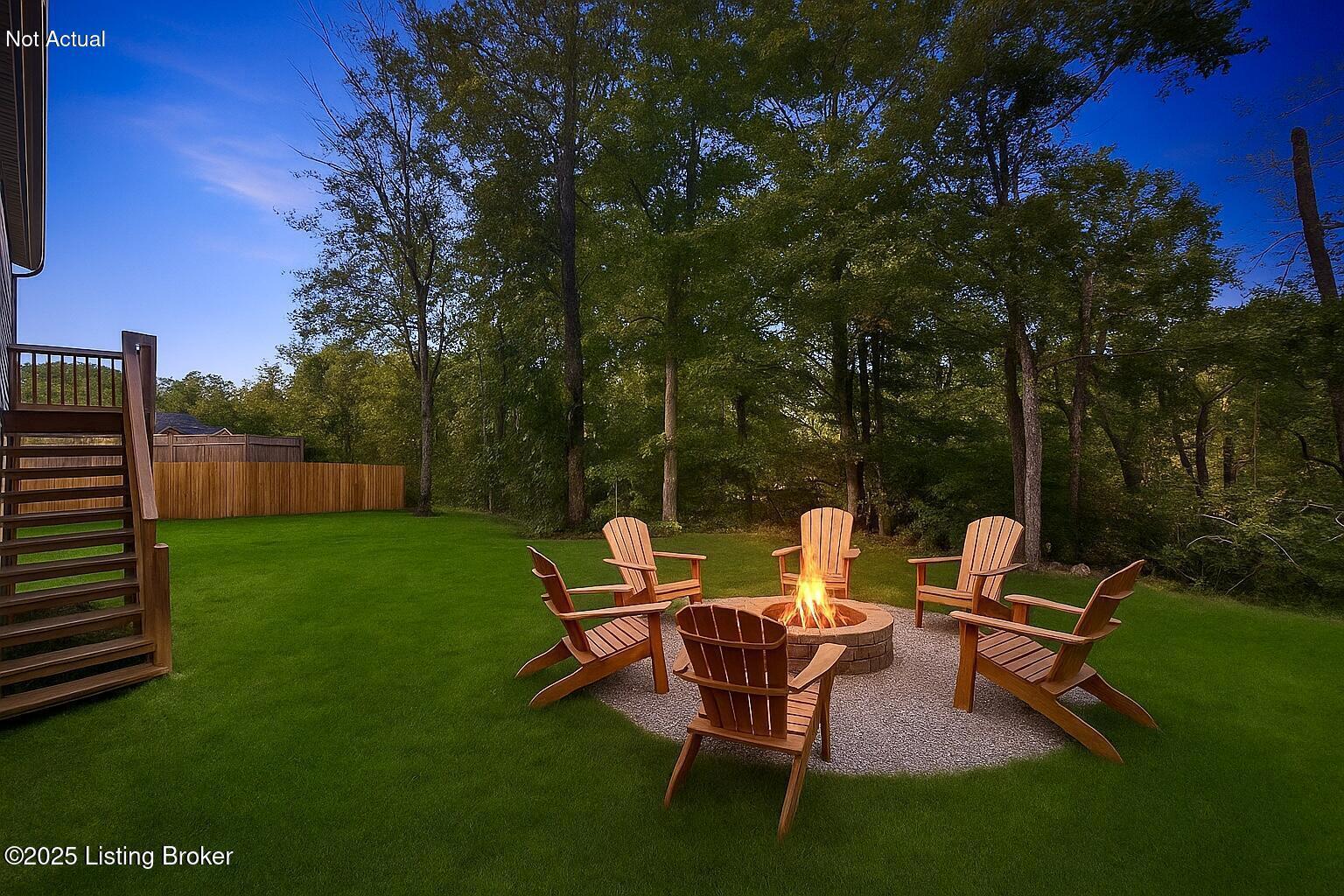 147 Blue Ridge Circle Mount Washington, KY 40047 - Photo 2 of 55 Private Wooded Lot, Backs up to Green Space. The Firepit is virtually staged but would be an easy addition to relax and take in the views!