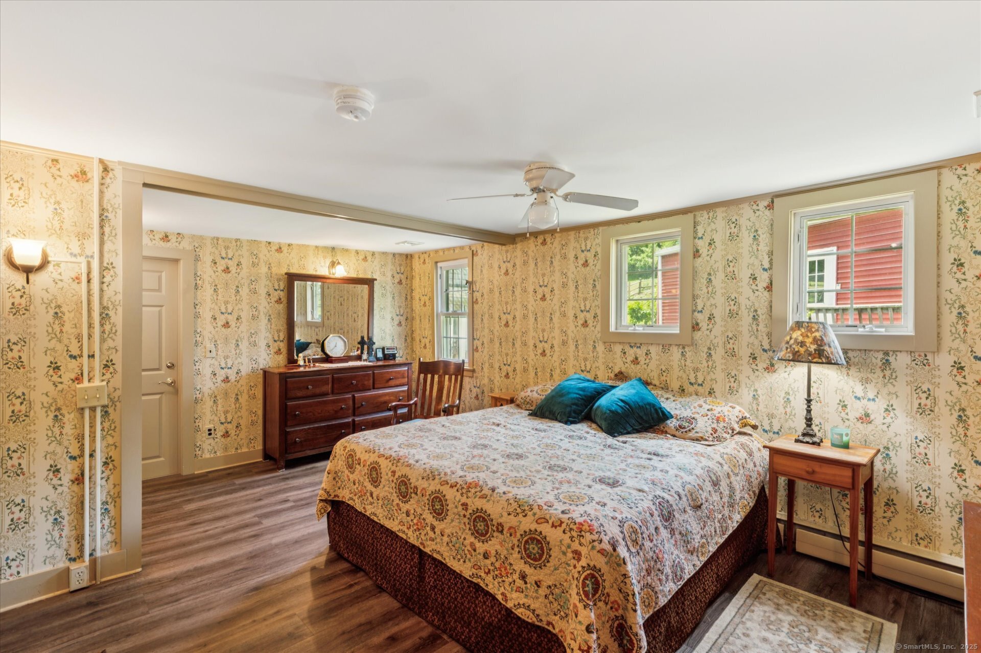 69 North Bedlam Road Chaplin, CT 06235 - Photo 26 of 40 a bedroom with a bed and wooden floor