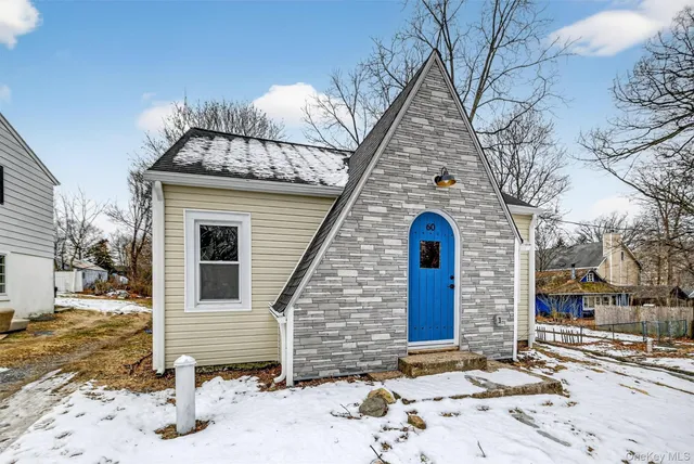 a front view of a house