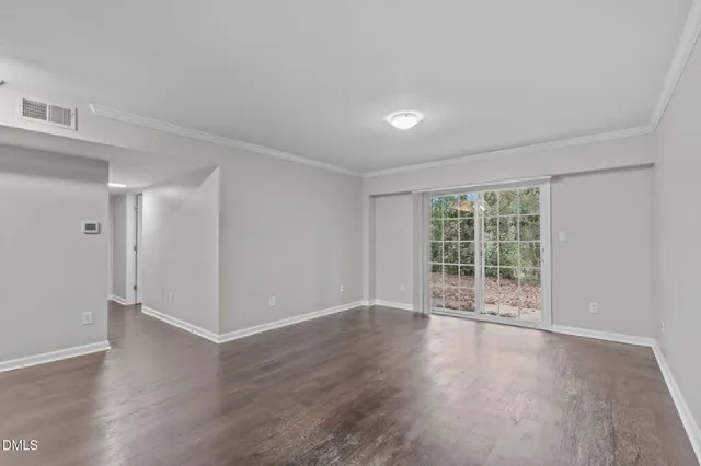 a view of an empty room