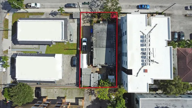 an aerial view of a city