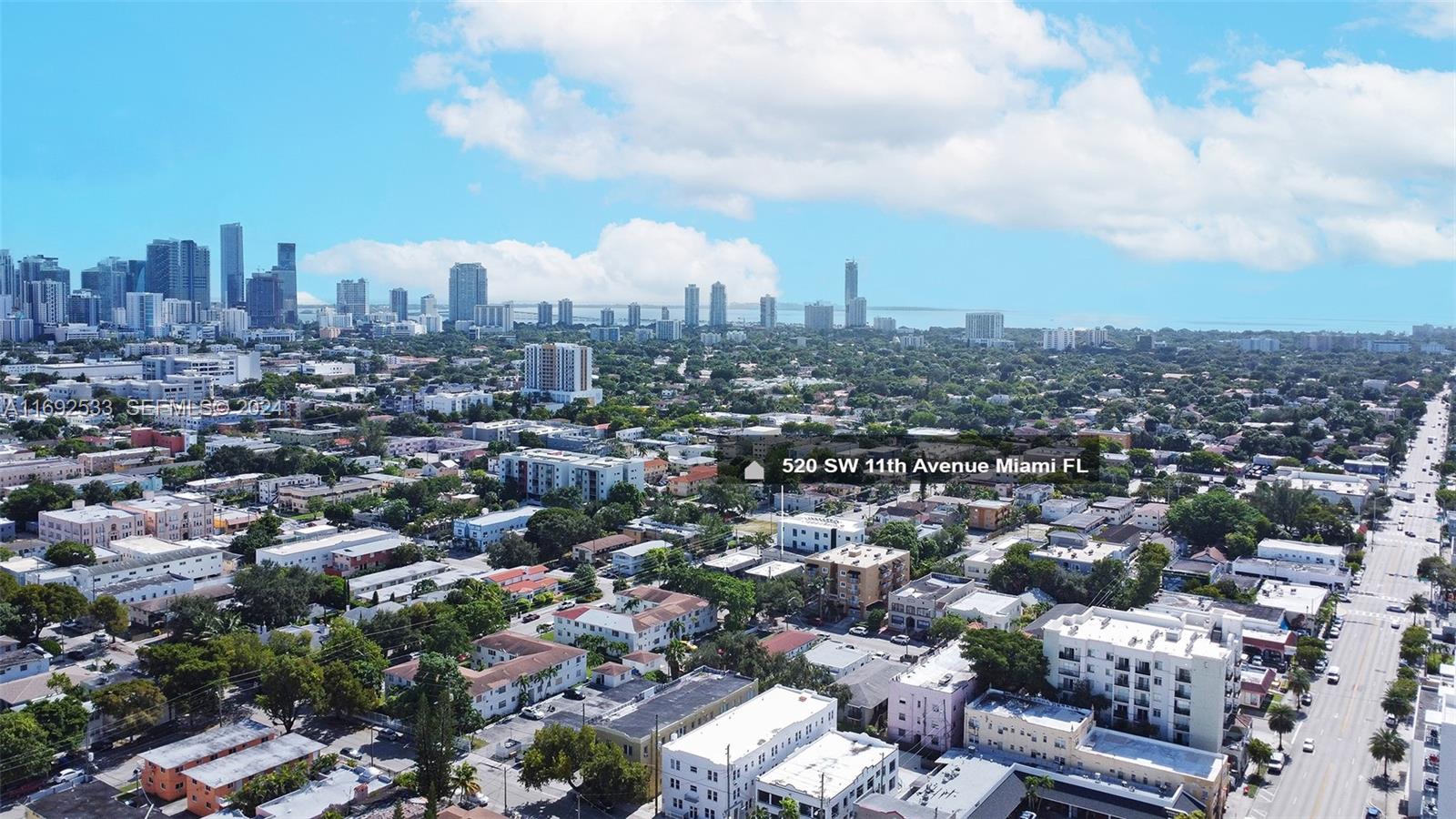 520 Southwest 11th Avenue Miami, FL 33130 - Photo 5 of 9 an aerial view of a city with lots of residential buildings