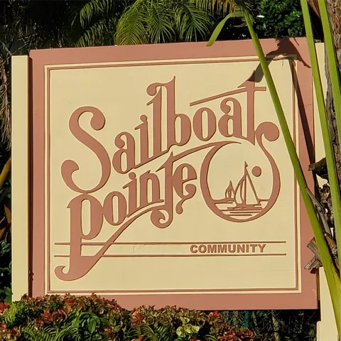 a view of a sign board